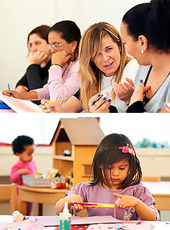 Anmeldung für Sprachkurse auch mit Kinderbetreuung